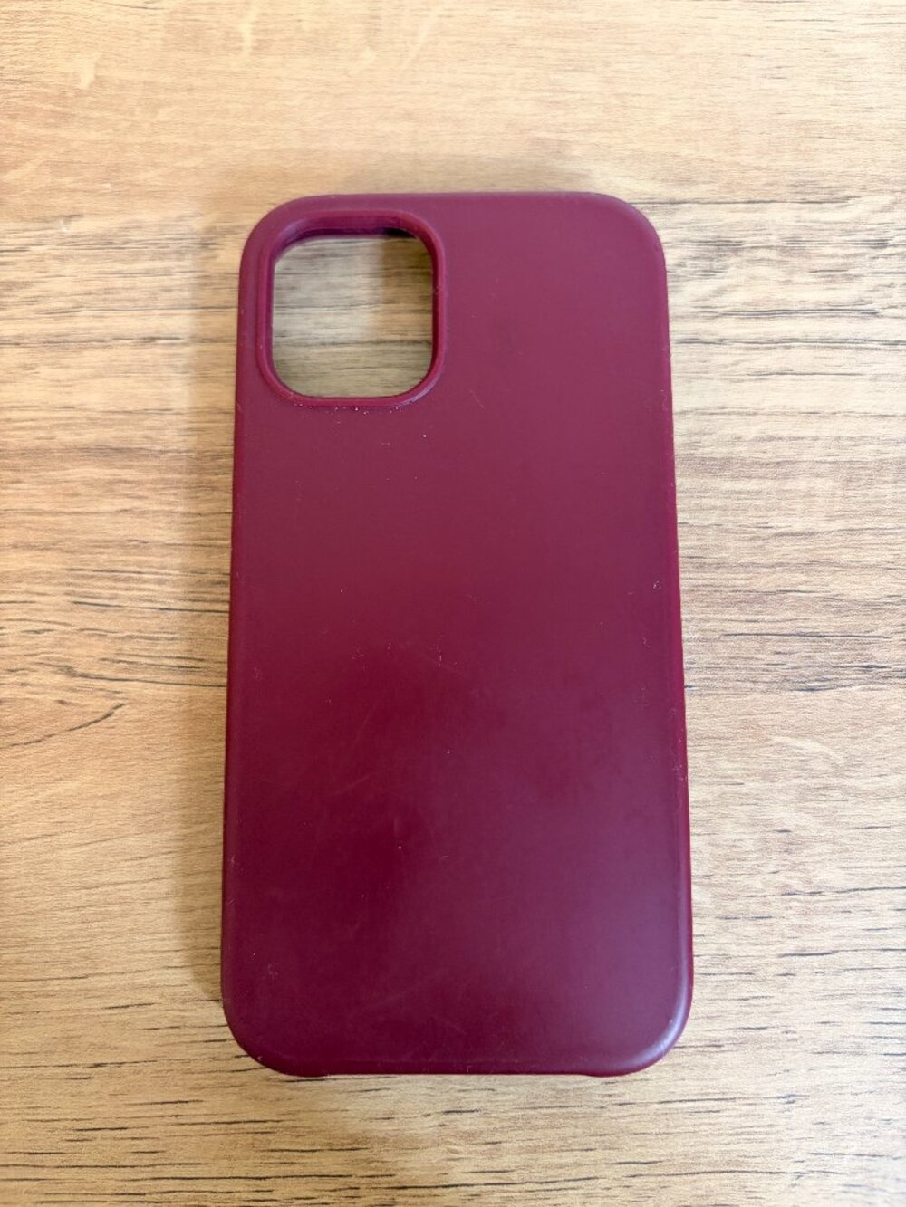Burgundy Silicone iPhone 12 Mini Case
